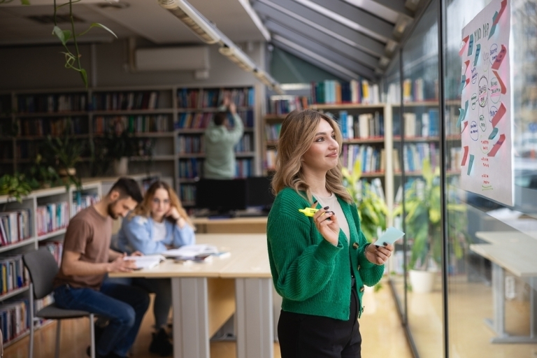 Language certificates | WSB Merito Toruń University: International Students in a library