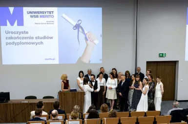 Uroczyste zakończenie studiów podyplomowych 2025/2026 za nami! | Aktualności | Uniwersytet WSB Merito w Gdańsku: Zdjęcie