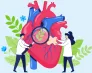 Rekrutacja na studia 2026/2027 już trwa! Zapisz się do 23 kwietnia i skorzystaj ze zniżki! | Aktualności | Uniwersytet WSB Merito w Gdańsku: Ilustracja z sercem roślinami i dwiema postaciami