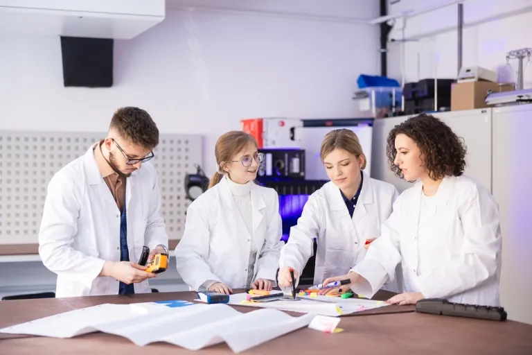 Zarządzanie w ochronie zdrowia | Studia II stopnia w Gdańsku | Uniwersytet WSB Merito w Gdańsku: Studenci w fartuchach