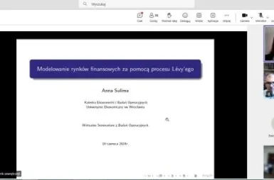 Wirtualne Seminarium z Badań Operacyjnych | Uniwersytet WSB Merito w Poznaniu: wsbo
