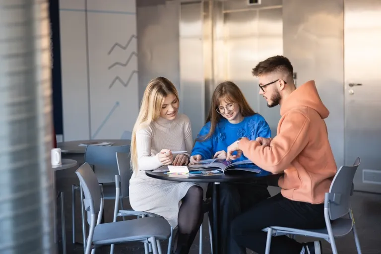 Psychologia i zarządzanie kapitałem ludzkim | Studia II stopnia we Wrocławiu | Uniwersytet WSB Merito we Wrocławiu: studenci pracujący nad projektem grupowym